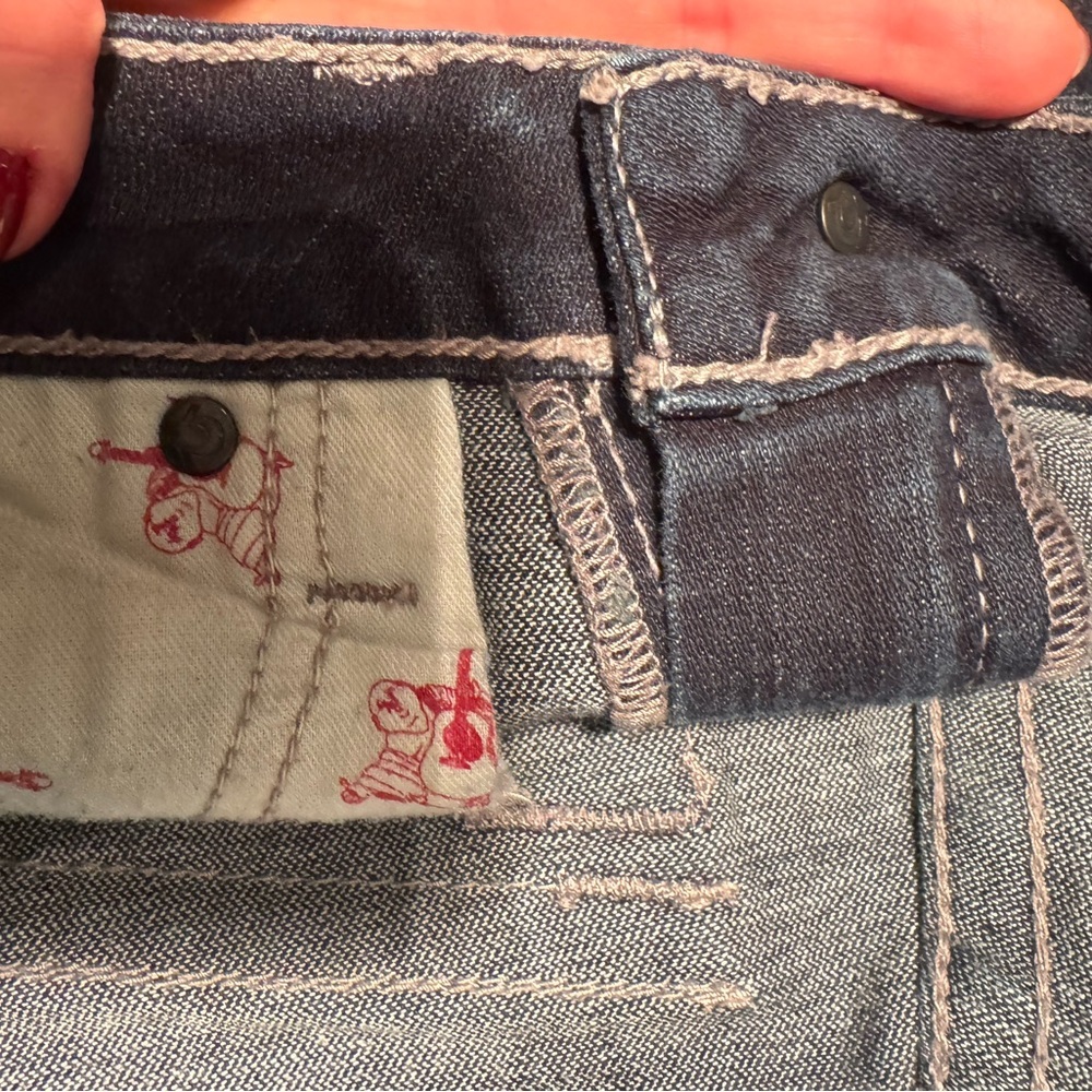 True Religion Women's Dark Blue Straight Leg Jeans - Picture 4 of 12